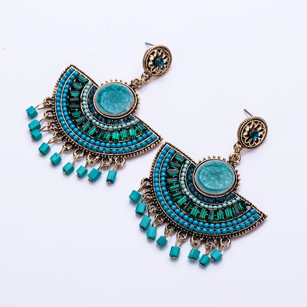 Elegant Bohemian Tassel Earrings For Women Beads dangle Earrings statement earing Vintage Trendy boho Jewelry Wholesale